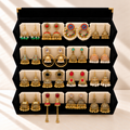 Sunehri Mehfil 16-Pair Jhumka Box