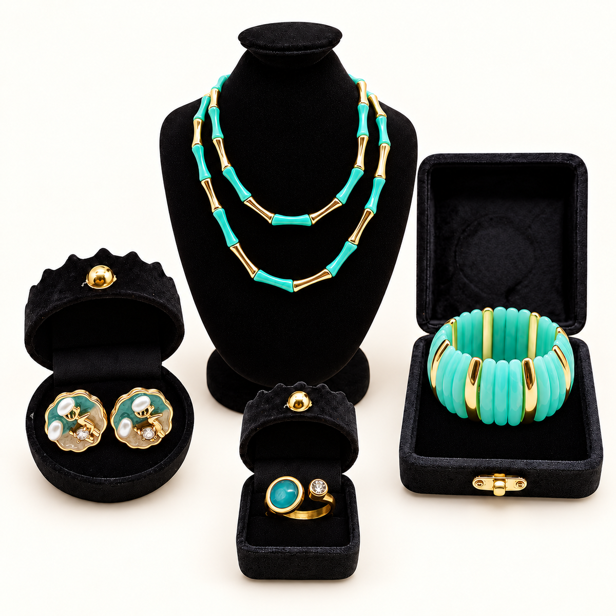 Aqua Jewelry Set