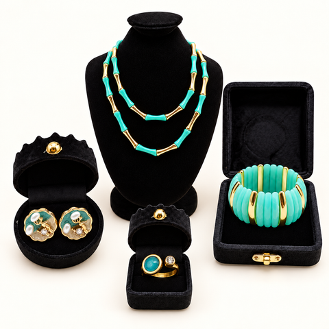 Aqua Jewelry Set