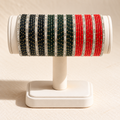 Rang-e-Shahi Black, Green & Red Bangle Set