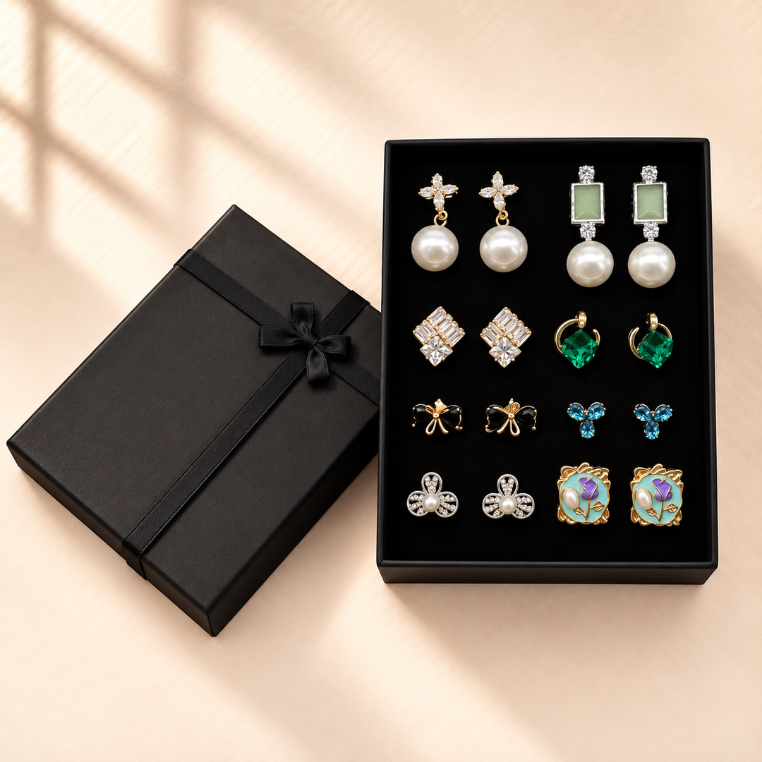 Gul-e-Mehak 8-Pair Earrings Gift Box