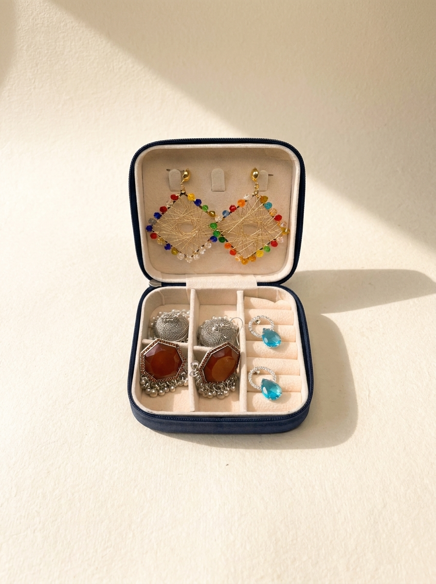 Multi Style Earrings Collection Box – Traditional & Modern Mix – Traditional Statement Earrings
