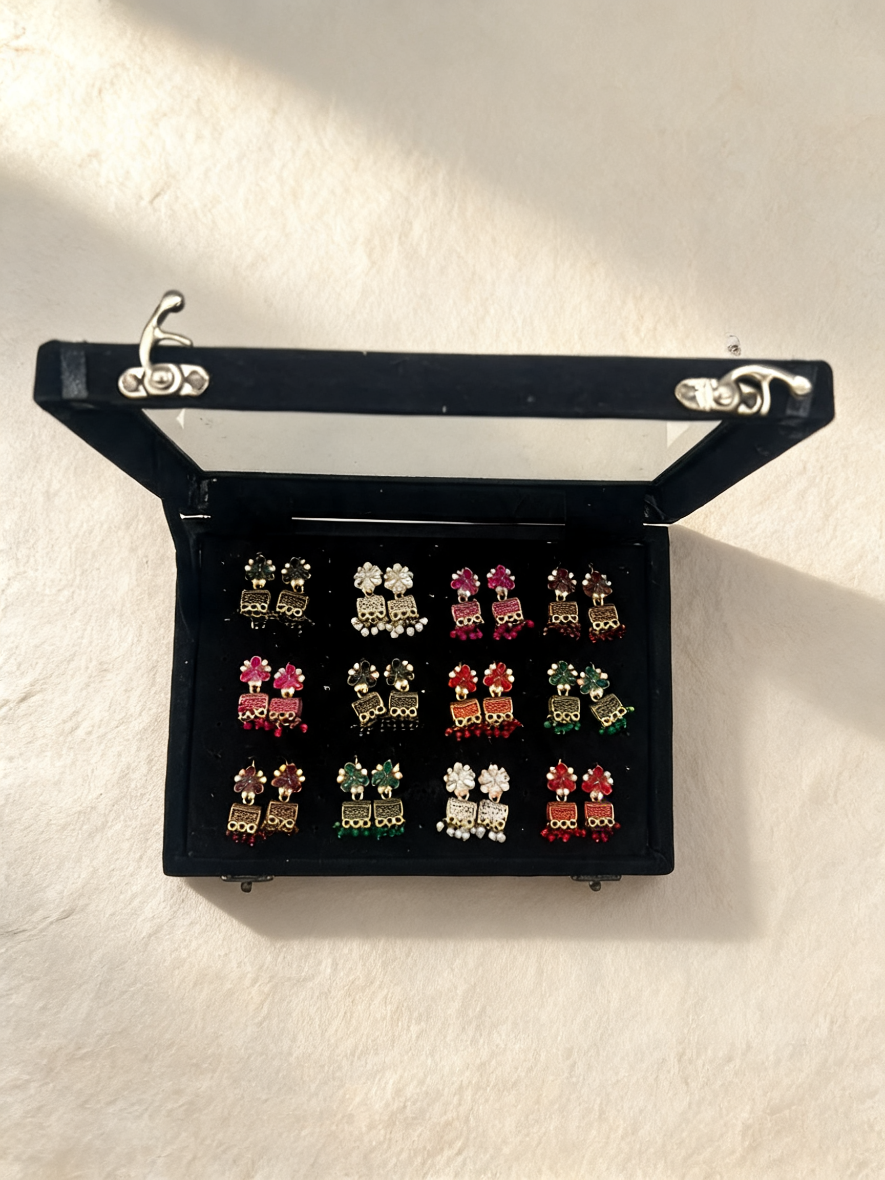Festive Jhumka Box – 12 Pairs