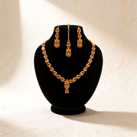 Golden Amber Jewellery Set