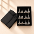 Noor-e-Chandi 6-Pair Jhumka Box