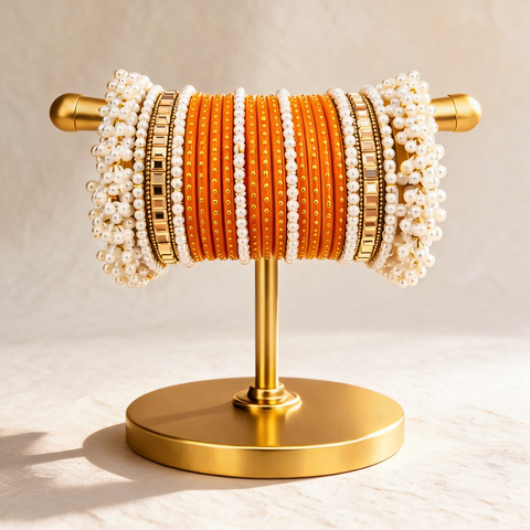 Premium Orange Bangles