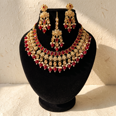 Royal Ruby Red Jewellery Set